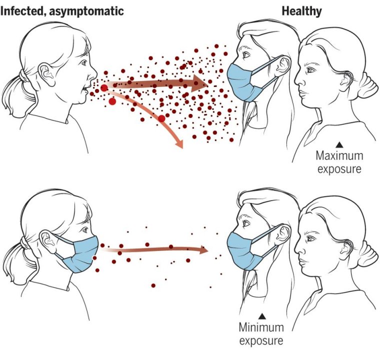 covid-19: Mscaras e distncia pessoal cruciais devido a transmisso por assintomticos