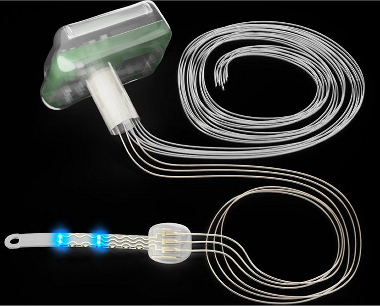 Implante sem fio usa luz para controlar neurnios da medula espinhal