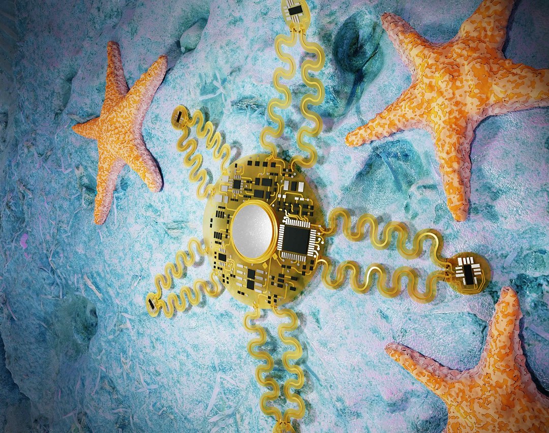 Tecnologia vestvel inspirada em estrelas do mar monitora corao com preciso