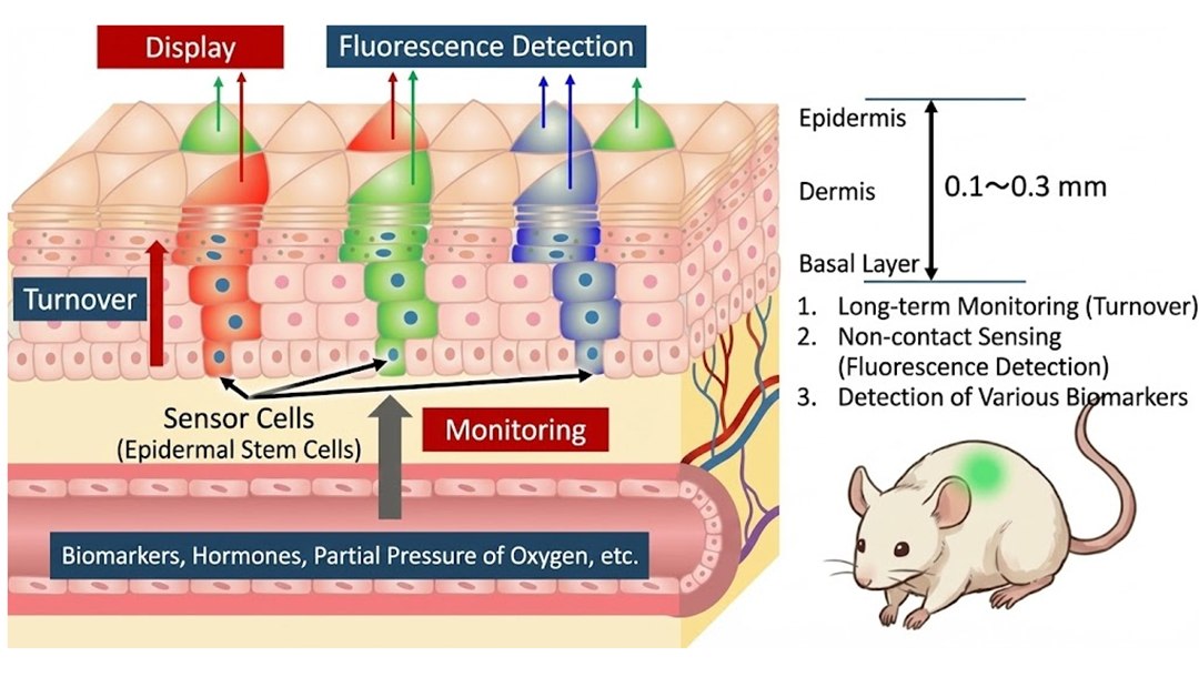 Sensor vivo: Pele artificial acende para mostrar indicadores de sa�de