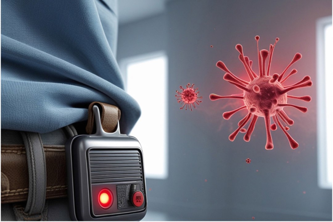 Biossensor in�dito detecta v�rus no ar em tempo real