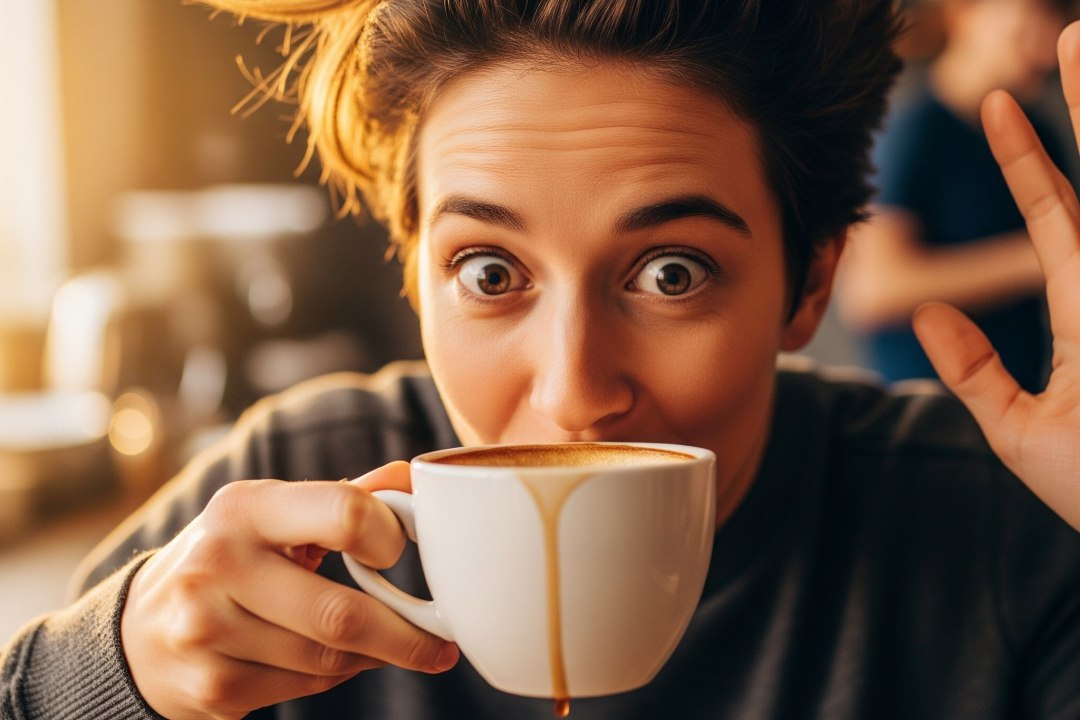 Uma xcara de caf melhora o humor - mas s de manh