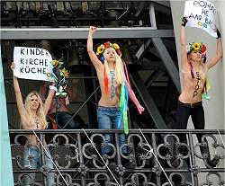 Ucranianas querem exportar ativismo topless para o Brasil