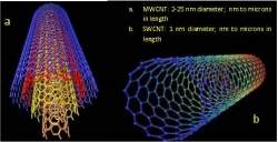 Nanotubos de carbono são bons para a tecnologia, não para você