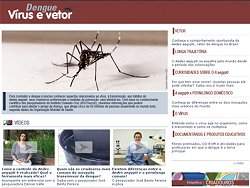 Mosquito da dengue ganha site na internet
