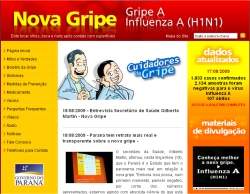 Governo do Paran lana site sobre Gripe A H1N1